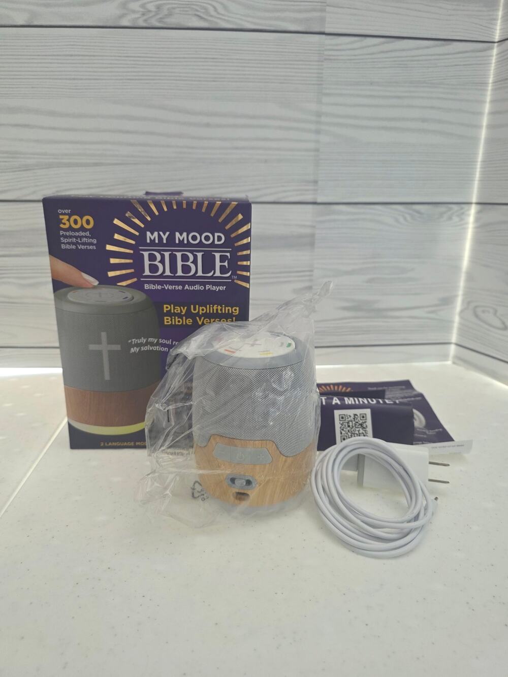 My MoodBible Portable One Touch Audio Bible Player Over 300 Verses, 6 Mood Categ